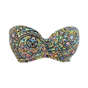 Victoria's Secret Multicolor Paisley Bikini Top